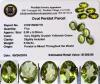 Oval Peridot 5-Stone Parcel, 6.04 ctw, 8.00 &times; 6.00mm, Very Slightly Grayish Yellowish Green, Slightly Included, With 10+ Year Old Appraisal & Estimated Replacement Value $1208.00 At That Time