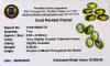 Oval Peridot 5-Stone Parcel, 6.04 ctw, 8.00 &times; 6.00mm, Very Slightly Grayish Yellowish Green, Slightly Included, With 10+ Year Old Appraisal & Estimated Replacement Value $1208.00 At That Time - 2