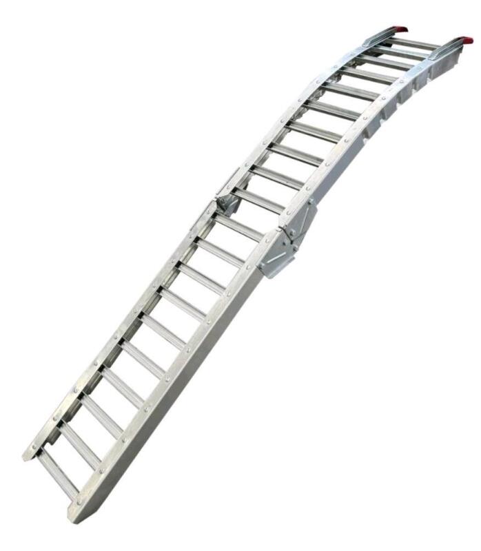 New PRIME Single Steel Rung Folding Loading Ramp 84", 700 lbs Max Weight . Model 499-2239-6 . Includes Extra Pieces .