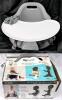 As New (Light Wear) Upseat Floor & Booster Seat, Grey, For Ages 4 Months to 2.5 Years. 16" &times; 14x &times; 12", Retails $139.99 New