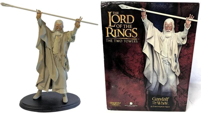WOW! [Rare] Gandalf the White Figure 1:6 Scale Polystone Figure &ndash; Sideshow x Weta | LOTR Lord of the Rings: The Two Towers Collectible, Sculpted By Gary Hunt, Originally Retailed $800 ($695 US), Limited Edition Numbered 514/3000 [Broken Middle Finger]