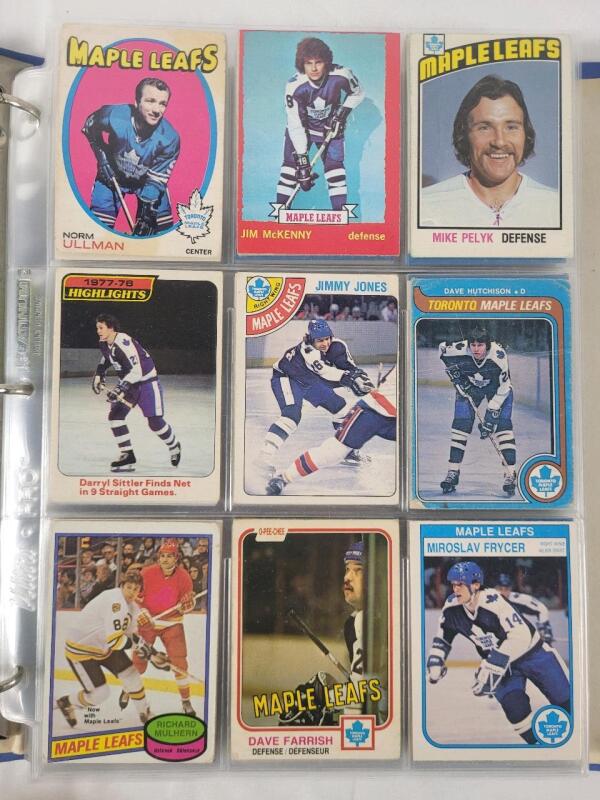 1971 - 2024 Toronto Maple Leafs NHL Hockey Trading Card Singles , 204 Trading Cards