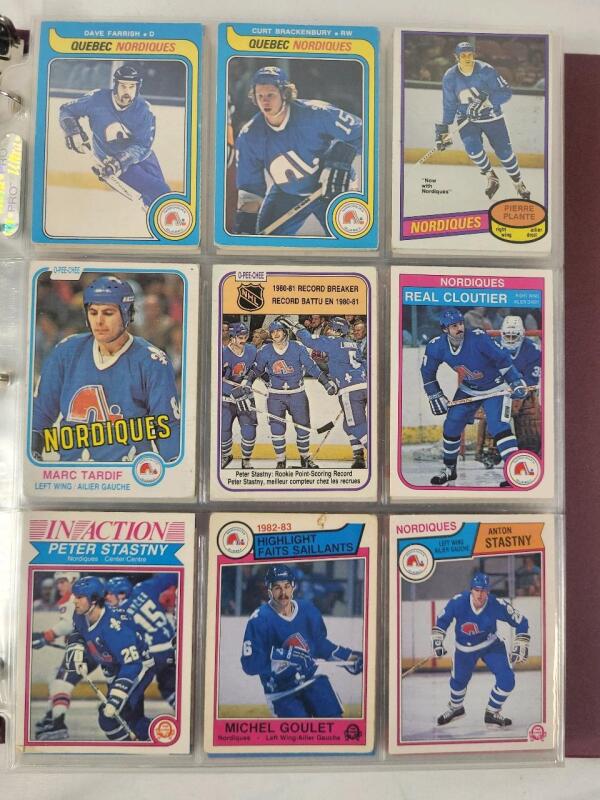 1979-2024 Quebec Nordiques & Colorado Avalanche NHL Hockey Trading Card Singles , 204 Trading Cards