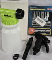 2 New Car Products - Car Wash Foam Gun Blaster & Non-slip Car Pedal Covers