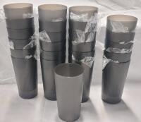 Twenty (20) New Grey Plastic Tumblers .
