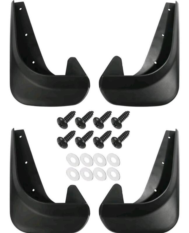 Five (5) New Sets - 4PCS Mud Flaps,No Drilling Mudguards Mudflaps with Hardware Kits,Front and Rear Side Splash Guards Winter Vehicle Sediment Protection