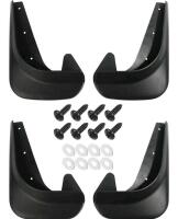 Five (5) New Sets - 4PCS Mud Flaps,No Drilling Mudguards Mudflaps with Hardware Kits,Front and Rear Side Splash Guards Winter Vehicle Sediment Protection