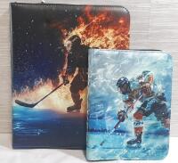 2 New Hockey Themed Card Binders
