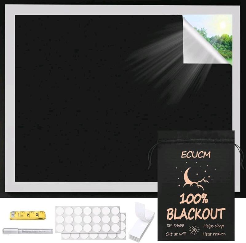 New ECUCM Blackout Curtains, 118" x 57" Blackout Shades, 100% Room Darkening Curtains.