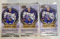 2025 Upper Deck Series One NHL Hockey Sealed Trading Card Wax Packs , Three (3) Packs