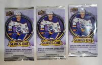 2025 Upper Deck Series One NHL Hockey Sealed Trading Card Wax Packs , Three (3) Packs