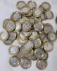 Numismatist / Philatelist Junk Drawer Lot . 50+ TTC Tokens , 1965 - ???? Canadian Nickels , Unused Canadian Stamps , 1985 Canadian Tire 10-Cent & 1986 Statue of Liberty Centennial Postcard Set . - 2