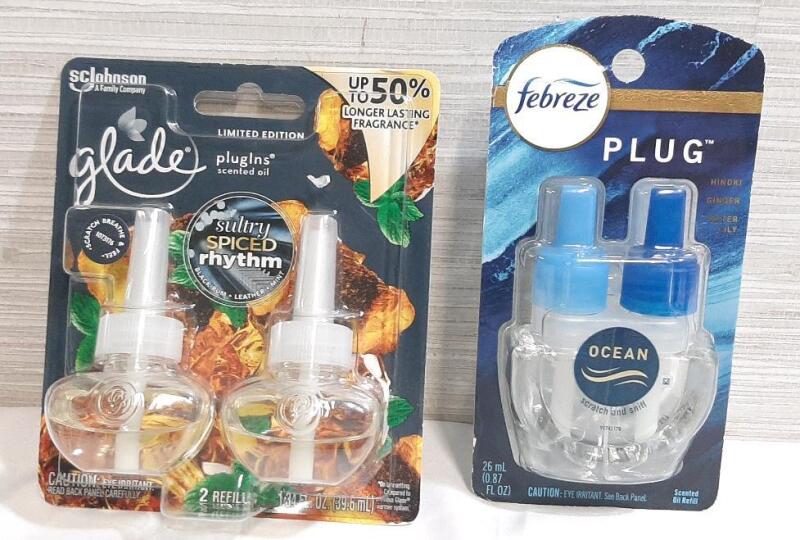 New Glade Plugins & Febreze Plug Scented Oil Refills