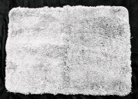 New 17" &times; 24" Gray Chenille Shagyg Bath Mat / Rug