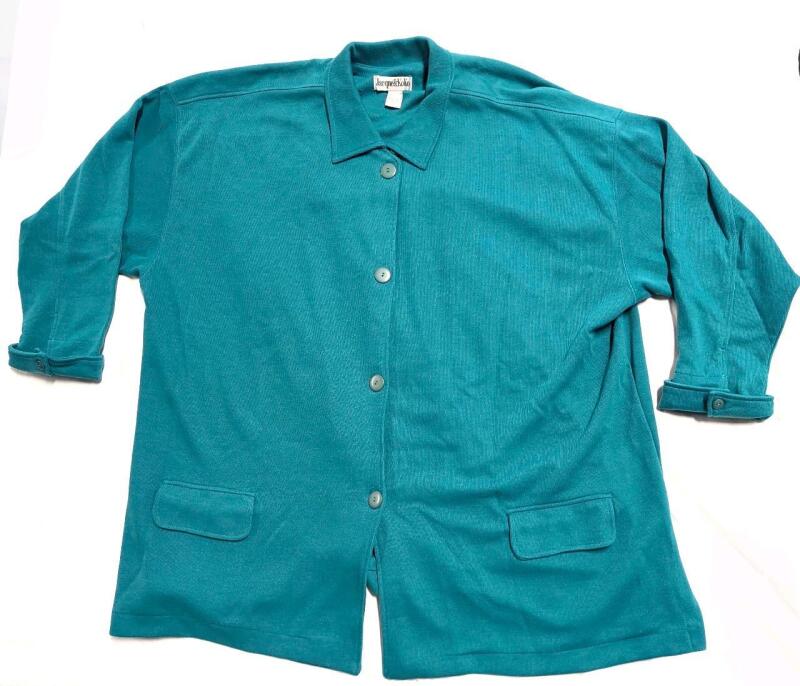 As-New Size 26/28 Jacque & Koko Polyester Cotton Blend Lounge Shacket Jacket
