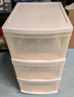 Gracious Living 3 Drawer Rolling Organizer. 26.5" Tall