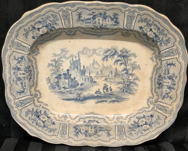 Vintage/Antique Transferware Syria Pattern Serving Dish 13.75 by 11"