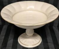 Vintage Lenox Ivory Renaissance Collection Compote/Pedestal Dish 7" Tall