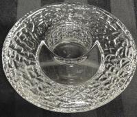 Beautiful Vintage Orrefors Discus Crystal Votive Candle Holder - Signed 5" Diameter