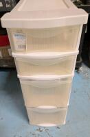 Clear & Simple 4 Drawer organizer. 24" Tall