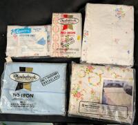 5 New Bedsheets/sets assorted sizes.
