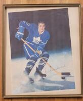 1962-63 Libby's Frank Mahovlich Toronto Maple Leafs Poster . Poster measures 14"&times;18" - Frame measures 17 ⅓"&times;20 &frac14;"
