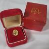 McDonald's 3-Year &sup1;/&sup1;⁰ 10K Gold Filled Canada Service Tie Pin w/Original Presentation Box .