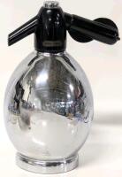Vintage Art Deco Round Chrome SODA KING Seltzer Dispenser, 9" Tall