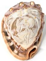Gorgeous Vintage Carved Cameo Shell, 4.25" Long