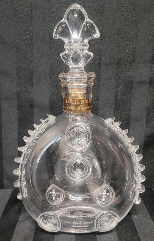 R&eacute;my Martin Louis XIII Baccarat Crystal Louis XIII Grande Champagne Cognac Decanter . Numbered on Bottom . Measures 11" tall