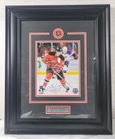 Adam Henrique Framed Photo / Autograph . Played with New Jersey , Anaheim & Edmonton . COA by EMA Sports . Measures 18.5"&times;22.5"