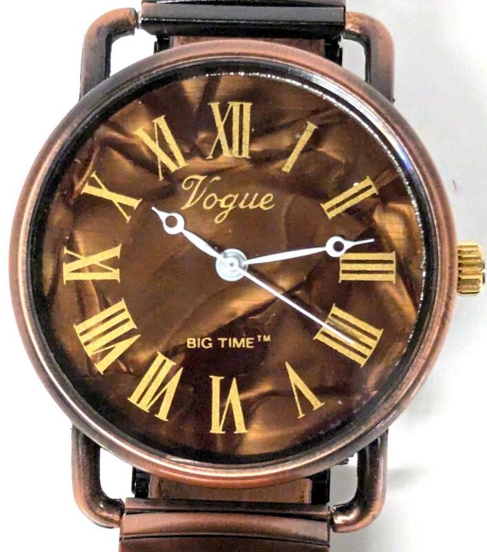 Vogue BIG TIME Watch, Ticking. With Expansion 0.8" Wide Band