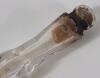 Antique Glass Scent Bottles, also known as " Oxford Lavender " / " Tear Catchers " . Measures 8" & 7 ⅞" long . - 3
