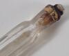 Antique Glass Scent Bottles, also known as " Oxford Lavender " / " Tear Catchers " . Measures 8" & 7 ⅞" long . - 5