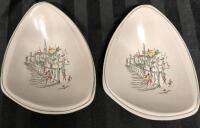2 Vintage Diadem Plates/Bowls - Germany 9 by 6.5"
