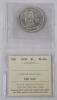 1958 (1858-) Canadian Silver One Dollar Coin . ICCS Graded PL-64