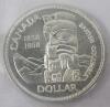 1958 (1858-) Canadian Silver One Dollar Coin . ICCS Graded PL-64 - 2