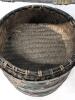 Antique Chinese 2-Tier Wicker Basket With Handpainted Cherry Blossom Design, 16.5" Tall - 6