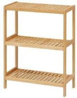 New - Bamboo Stand Utility Storage Shelf Multifunctional Bathroom Kitchen Living Room Holder Plant Flower Stand . See photos for measurements , some assembly required