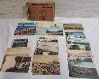 Vintage World Vacation Postcards & Photo Album (unused) . Ontario , Quebec , England , Scotland , Buffalo .