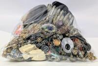 Over 2lbs Assorted Vintage to Modern Jewelry + Luggage Tag