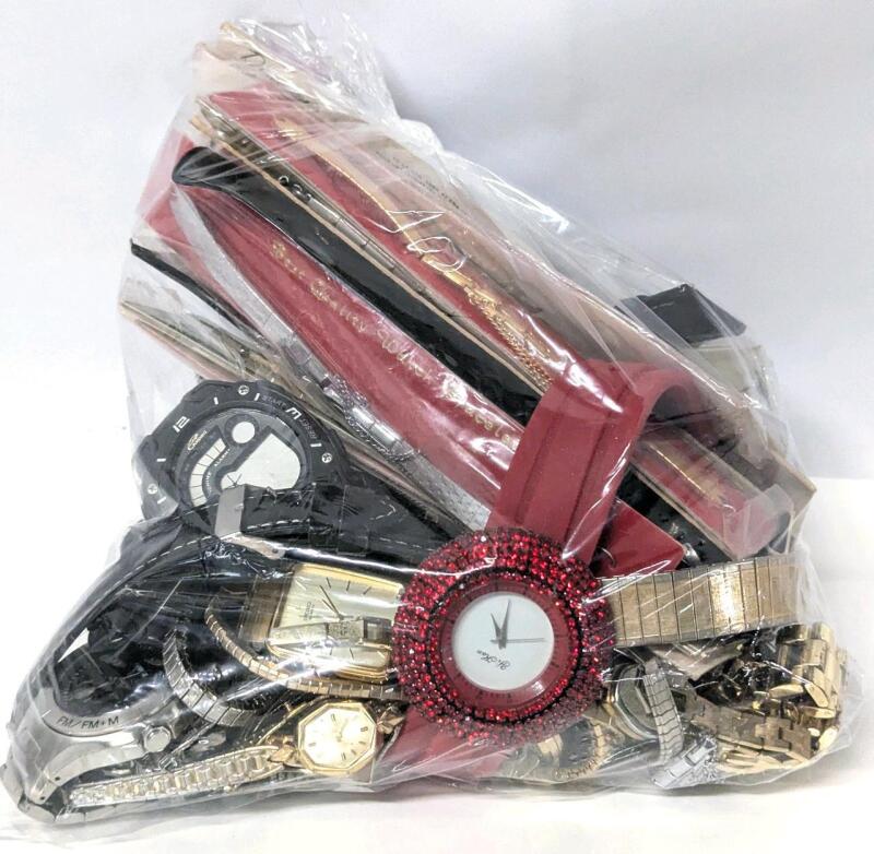 Assorted Vintage to Modern Men's & Women's Watches + Watch Straps, Seiko, Timex, Bulova +++ - Non-Functional, Lot Sold As-Is