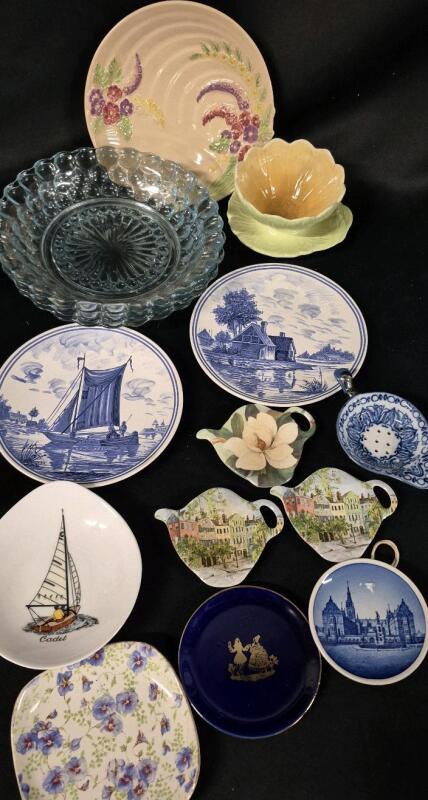 15 Vintage Collectible Dishes - POOLE, DEMARK, ROYAL WINTON+