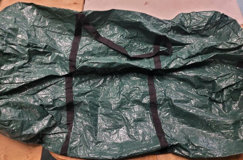 56"&times;20"&times;28" Christmas Tree Storage Bag, Green .