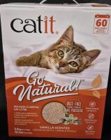 New Catit Pea Husk Clumping Cat Litter Vanilla Scented