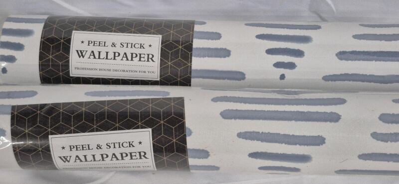 2 New Rolls Peel & Stick Wallpaper - TH8202-BU