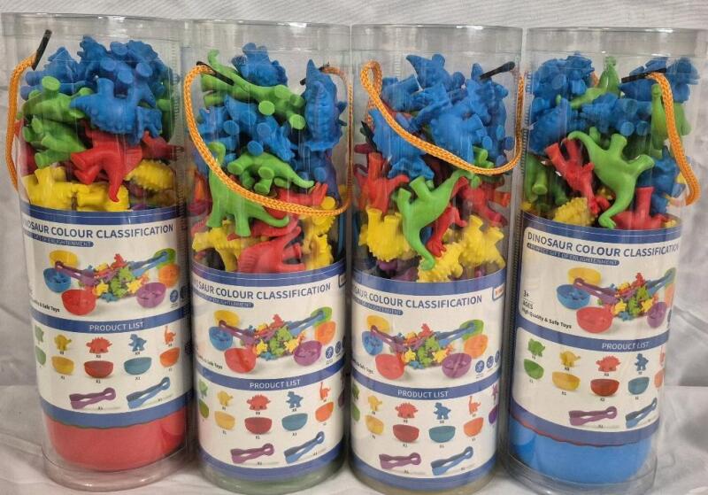 4 New Fun Kid's Dinosaur Sorting/Counting Games