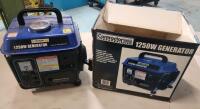 Contractor Line 1250W Pull-Start Gas Generator . 2HP Engine , 1gal. Fuel Tank , 12V-8amp DC Output . Untested - Has Compression