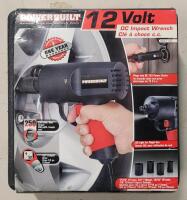 As New - Powerbuilt Vehicle 12-Volt DC Impact Wrench . Never Out of Case .