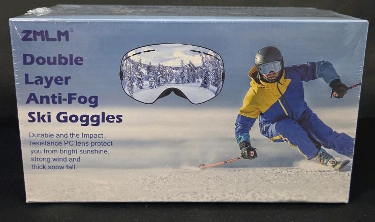 New ZMLM Double Layer Anti-Fog Ski Goggles